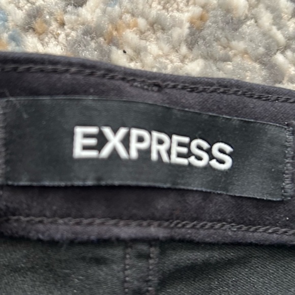 Express Women's Skyscaper Mid Rise Stretch 6S Black Denim Jeans - Picture 3 of 7